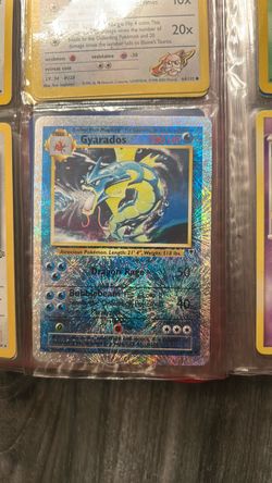 Gyarados Holo Rare Pokemon blastoise mewtwo dragonite
