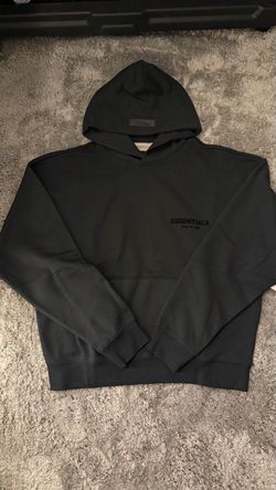 Fear of God Essentials Black Pullover Hoodie