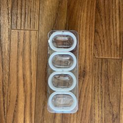 White Plastic Shower Rings