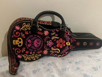 Loungefly Disney Pixar Coco Guitar Case Crossbody Bag