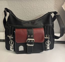 Vintage Leather Shoulder Bag, Retro Crossbody BagPurse