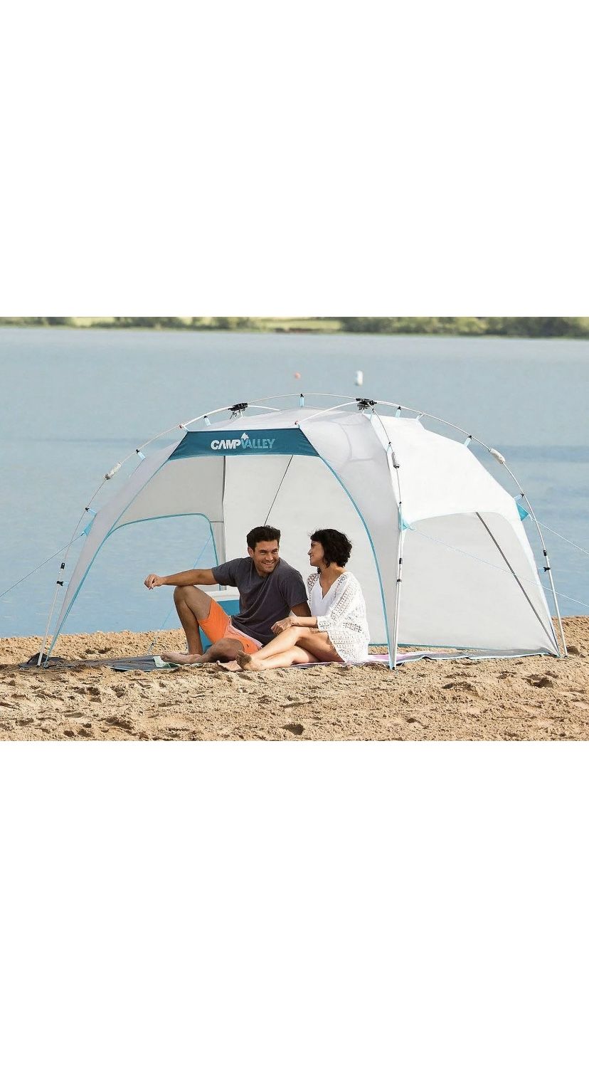 BRAND NEW!! - Camp Valley 8 x 6 Instant Sport Sun Shade Shelter UV Tent Beach