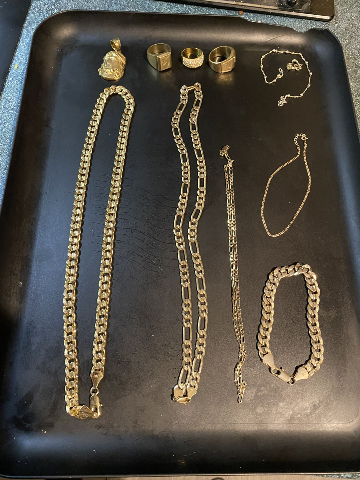 18k Chains, Rings, Bracelets