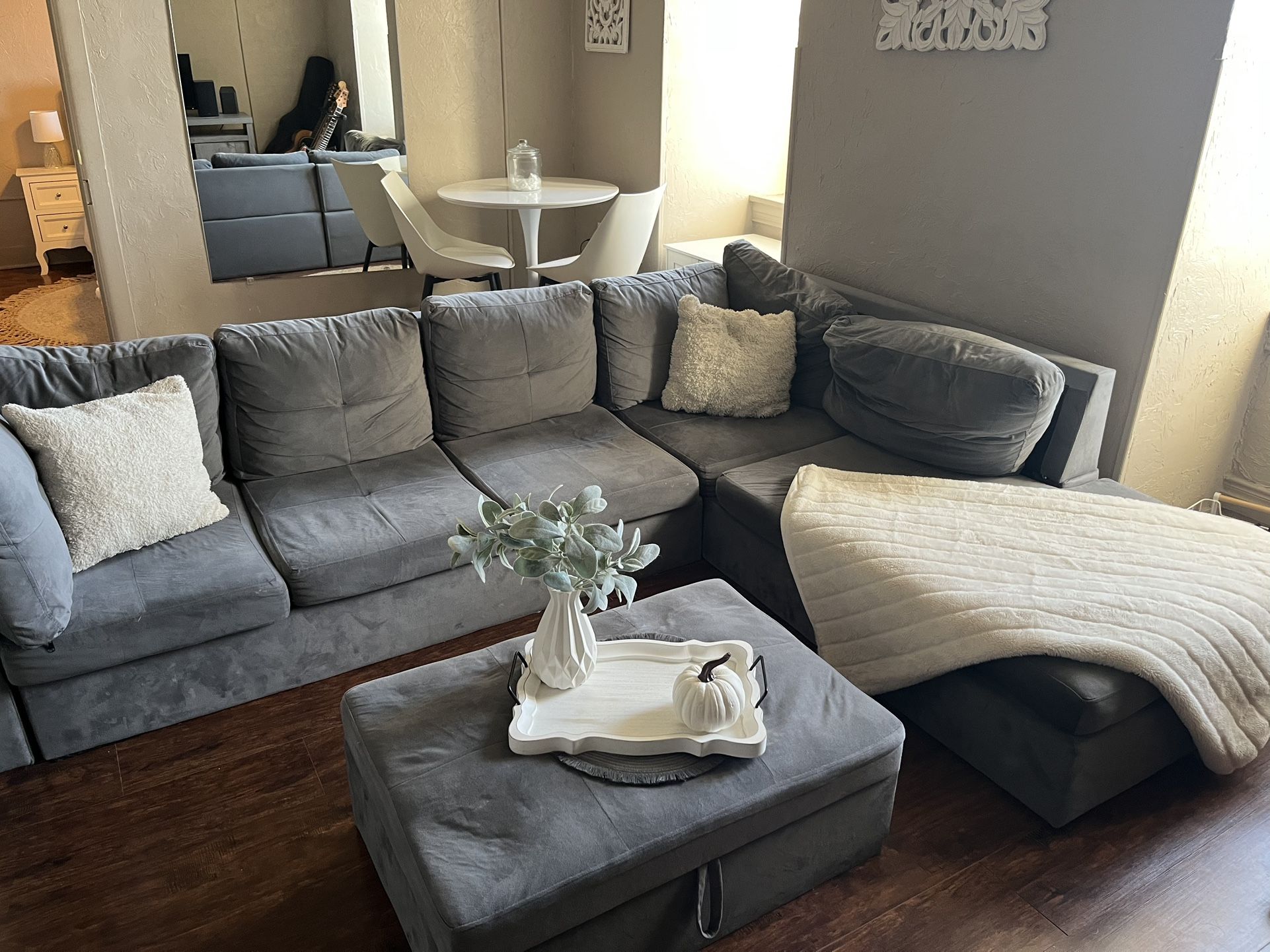 Grey Sectional Couch L Shape