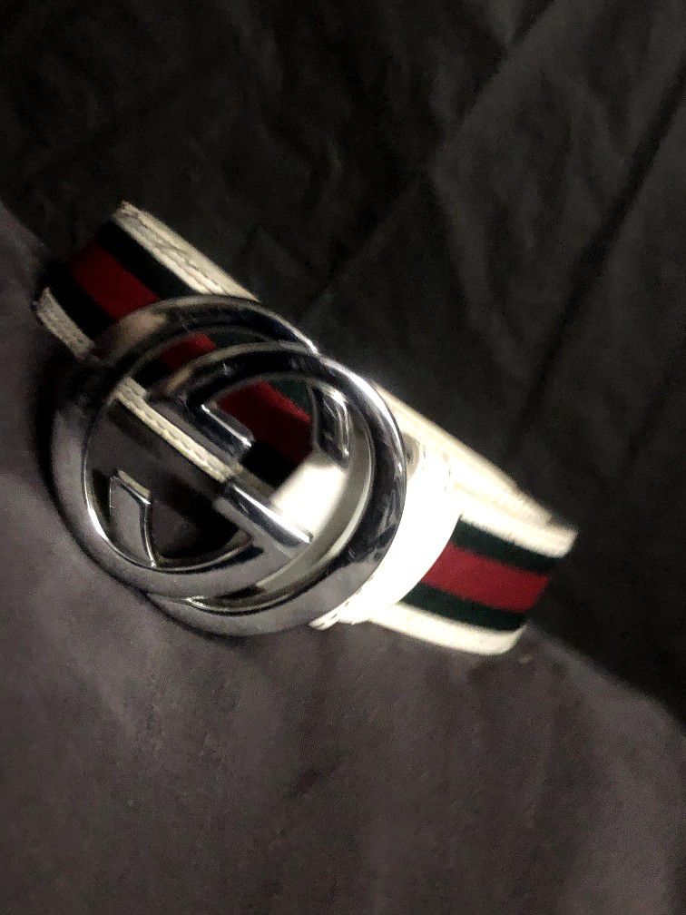 Gucci Interlocking GG Striped Belt