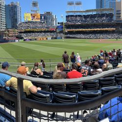 4 - Padres Vs Rangers Field Level Tickets Friday 4th Of July Sec 124