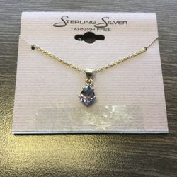 New sterling silver pendant and necklace