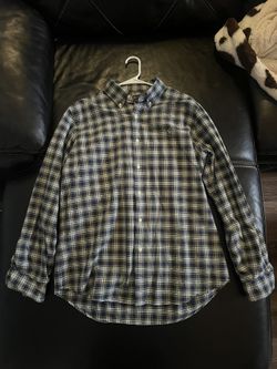Ralph Lauren Classic Fit Plaid Dress Shirt Large 