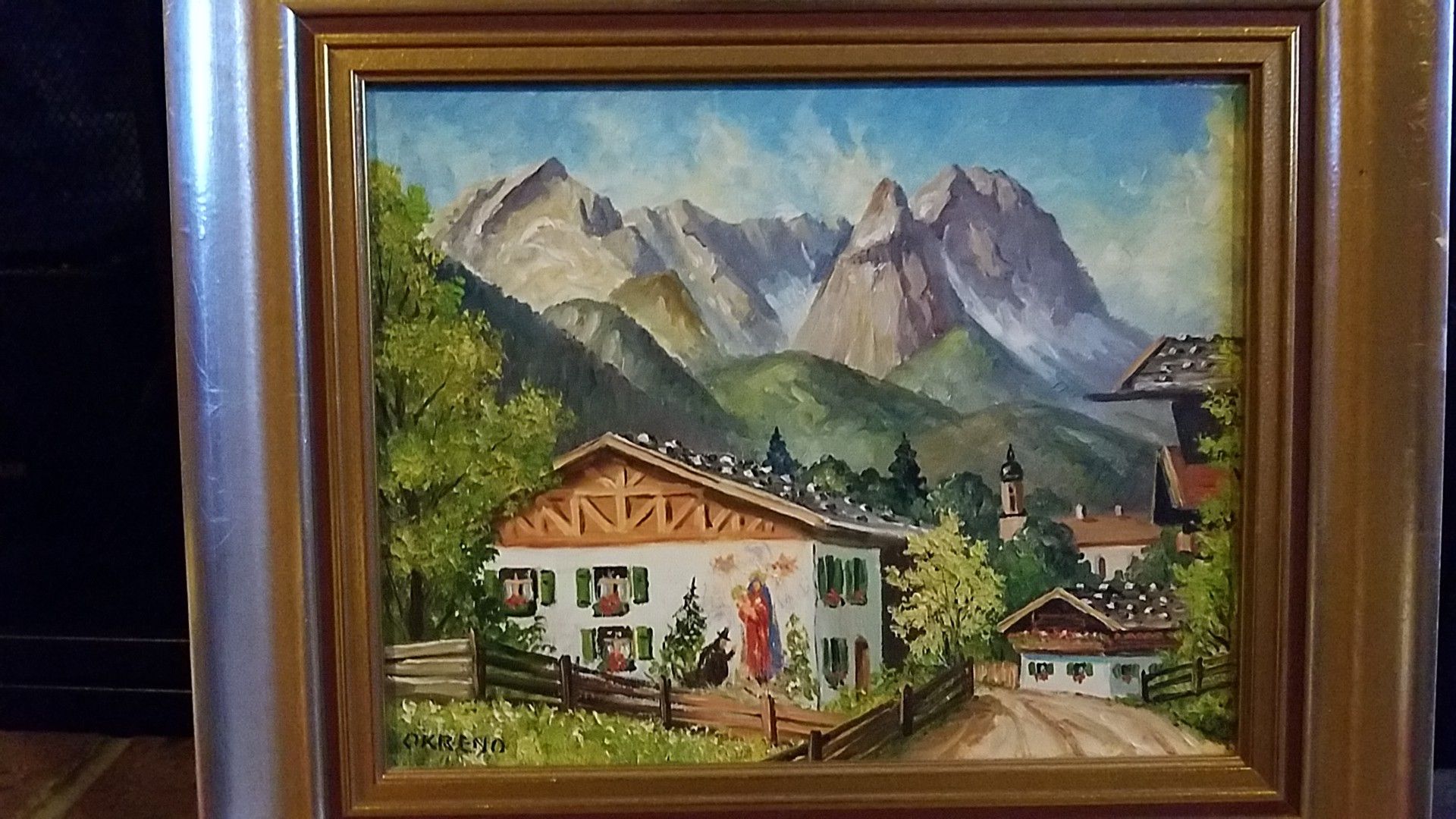 4 Oil paintings by Okreno
