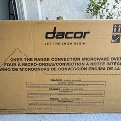 Dacor Over Range Microwave 30” Stainless