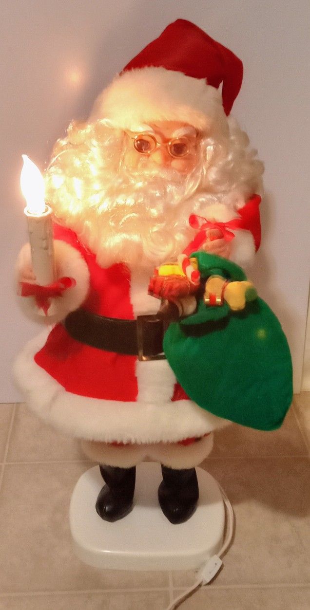 Vintage Rennoc Animated Santa Claus figurine