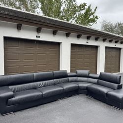 🛋️ Couch/Sofa Sectional - Real Leather - Delivery Available 🚛