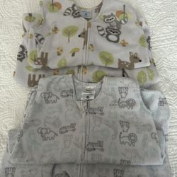 Halo Fleece Size M Baby Sleep Sacks - Qty 2
