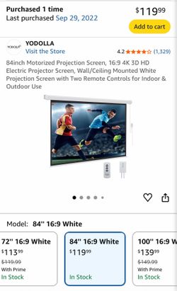 Motorized projector