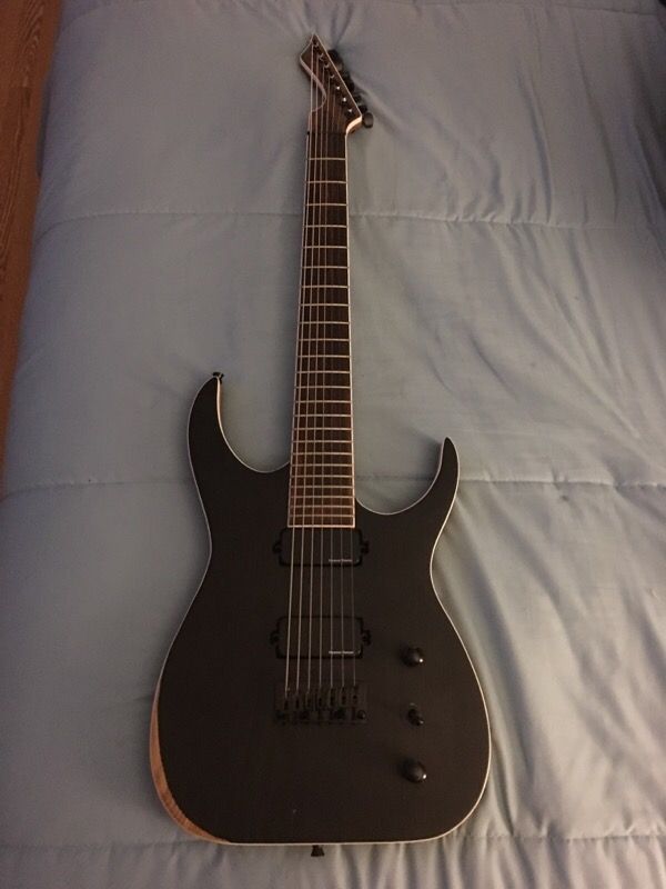 Blackmachine B7 copy 7 string guitar w/ SD Blackouts