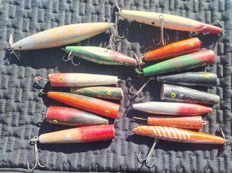 Antique fishing lures