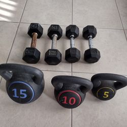 Dumbbells & Kettlebells