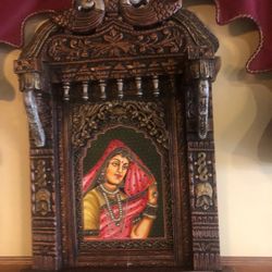 Handcrafted Wooden Zaroka With Painting 