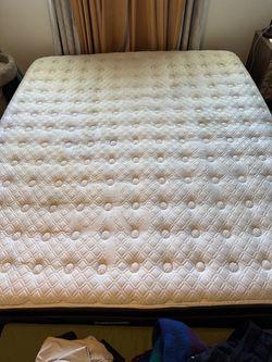Cal king bed — used