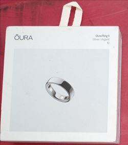 Oura Ring 5  Silver. Size 10  Sealed Brand New in Box
