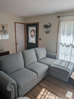 Sectional that also lays flat like a bed