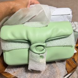 Coach Pillow Tabby Mint Green 