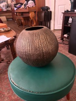 Perfectly Imperfect; Vintage Made in India Hammered Brass Pot (with a few dents):