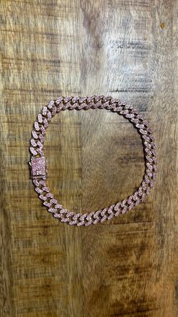 Rose Gold pink dog necklace
