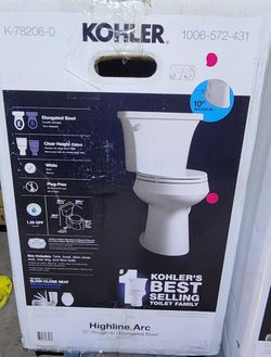 🚨 STEAL DEAL – $60 KOHLER Highline Arc Elongated 🚨 STEAL DEAL – $60 KOHLER Highline Arc Elongated Toilet (Chair Height / 10” Rough-In) 🚨SOLD AS IS 