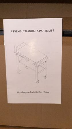 Multi-purpose portable cart/table