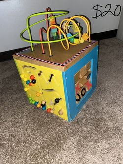 Wooden Activity Cube