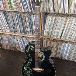 Luna Fauna Dragon Acoustic Electric Guitar 