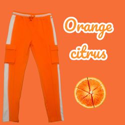 Orange & White H.U.G.E Pants 