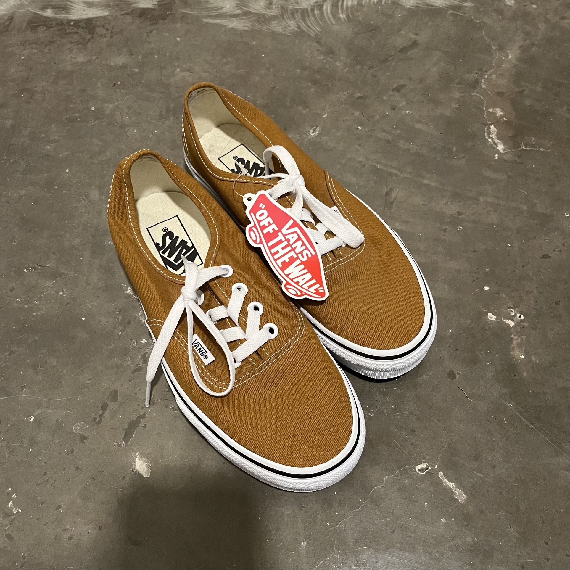 orange/brown vans