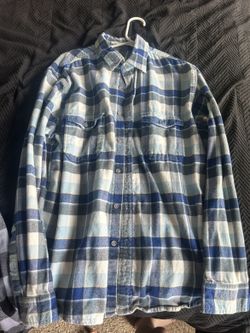 Blue white crème aqua size medium