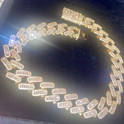 Gold Baguette Cuban Link 