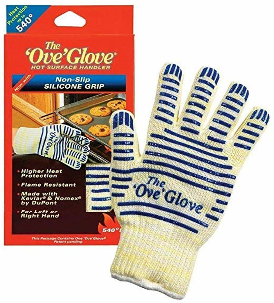 The Ove’ Glove, Heat Resistant, Hot Surface Handler Oven Mitt/Grilling Glove, Perfect For Kitchen/Grilling, 540 Degree Resistance