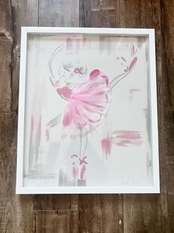 Pink Balerina room decor/art