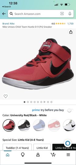 12c Nike Unisex-Child Team Hustle D 9 (Ps) Sneaker