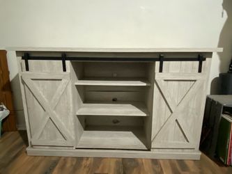 TV Stand with Sliding Doors