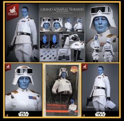 1/6 Hot Toys Star Wars TMS169 Grand Admiral Thrawn IMPERIAL ARMOR figure