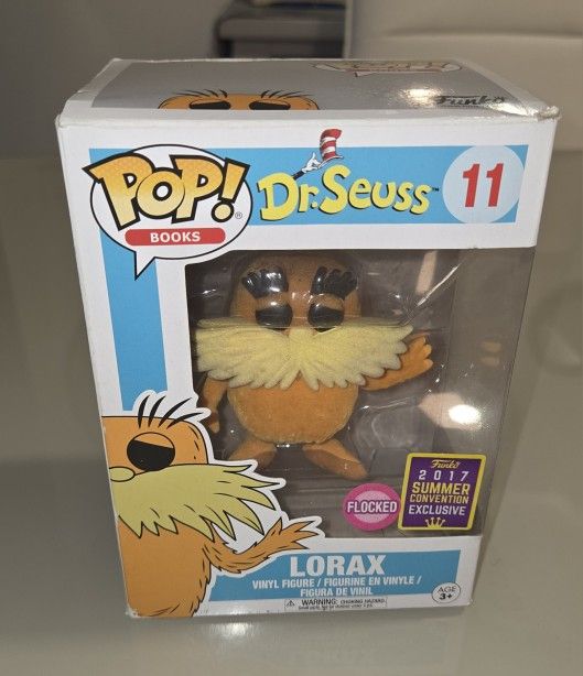 G2 Funko Pop Summer Convention 2017 Exclusive Vinyl Figure 11 LORAX BOX WEAR e15