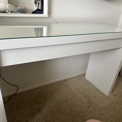 Glass Top Vanity