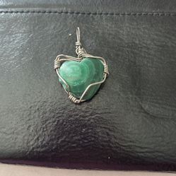 Green Aventurine Heart Pendant 