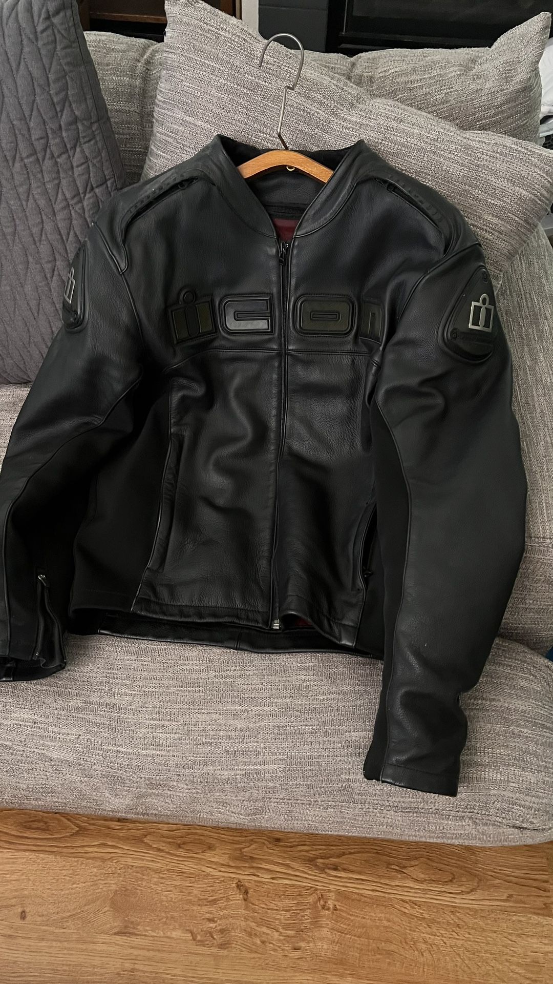 Icon Accelerant Leather Riding Jacket XL