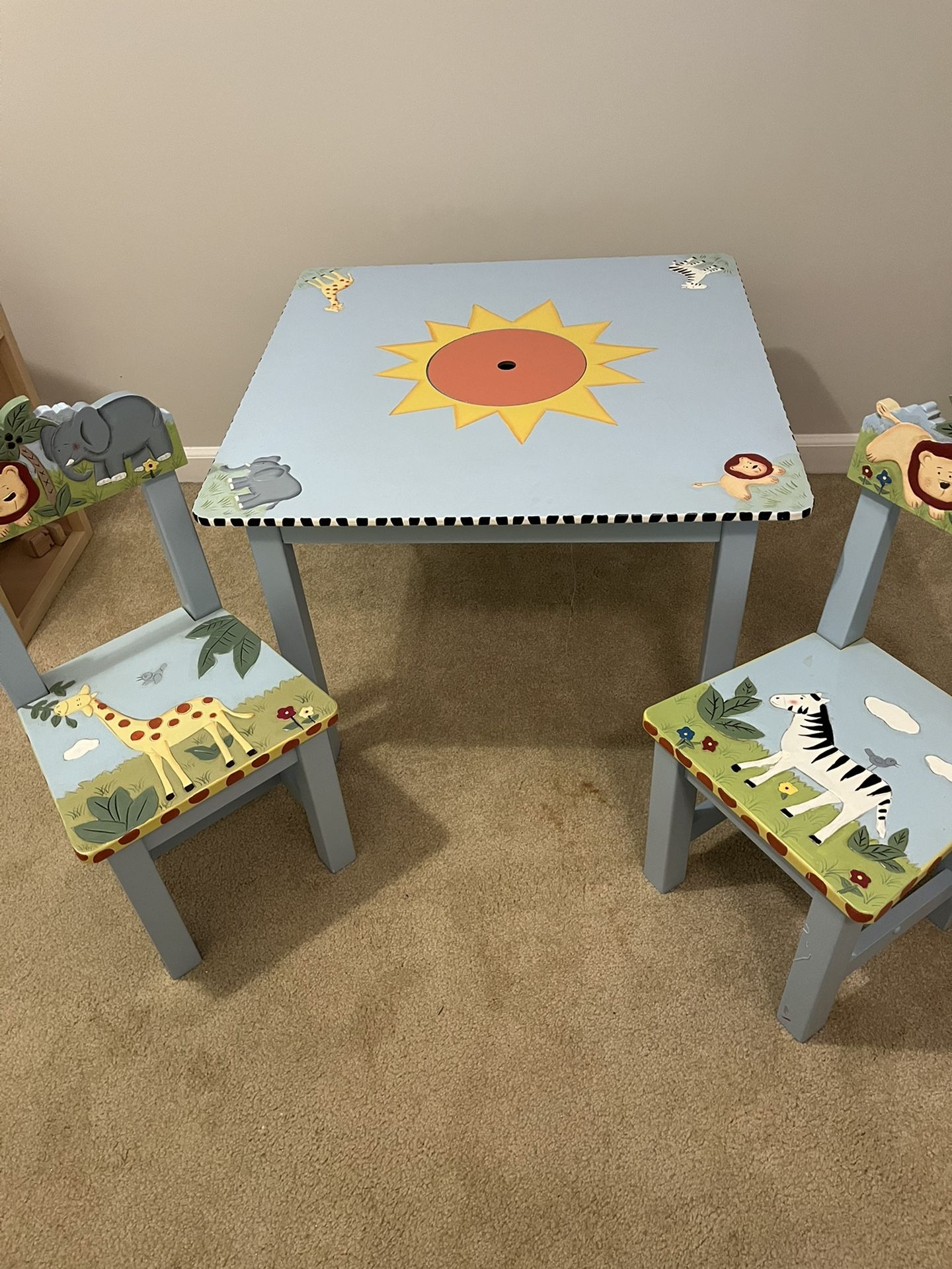 Guidecraft Wooden Table And Chairs