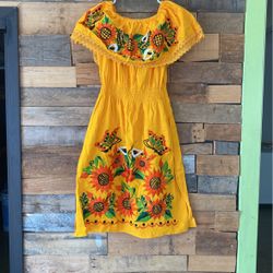 Mustard Yellow Artesian Dress