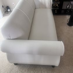 Living room furniture (three white sofas in excellent quality)