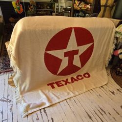 Vintage Texaco Throw Blanket Gas Memorabilia 