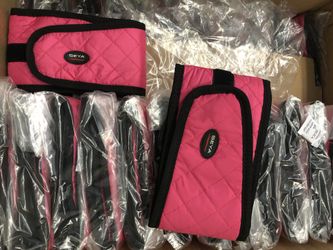 Set Of 10 Nail Polish Organizer Roll-Up Round Eyeshadow Storage Supply - Pink Quilted, Black Quilted, Black Gator, Pink Zebra OR Black & White Zebra